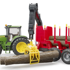 JOHN DEERE WITH FOREST TRAILIE