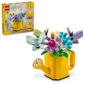 FLOWERS IN WATERING CAN